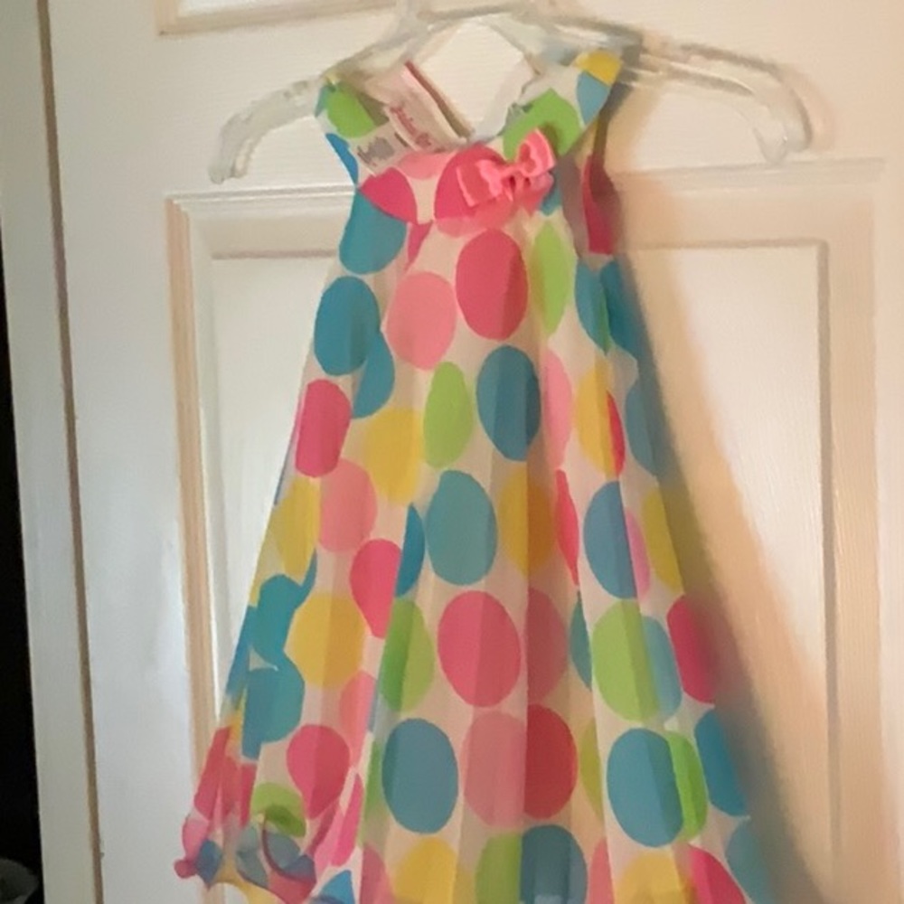 Bright fun multicolor spring dress.